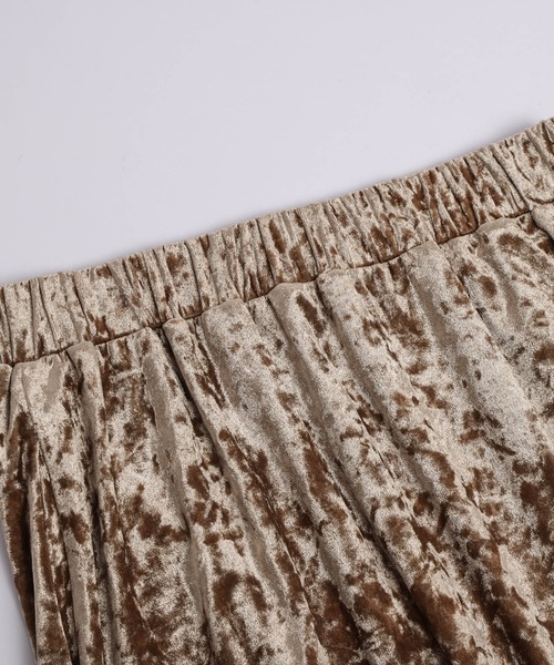 La-gemme（ラジェム）の「クラッシュベロアスカート（スカート・レディース・ブラウン/ベージュ/グレー・フリー）」の19枚目の写真