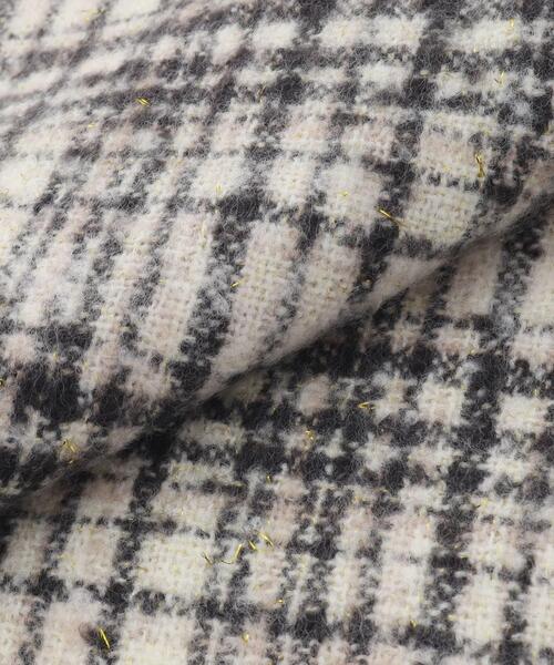 ITS'DEMO(イッツデモ)の「◆ラメ入りツイード風チェックストール(ストール/ショール・レディース・ベージュ系その他6/ベージュ系3/ホワイト系6・00)」の6枚目の写真
