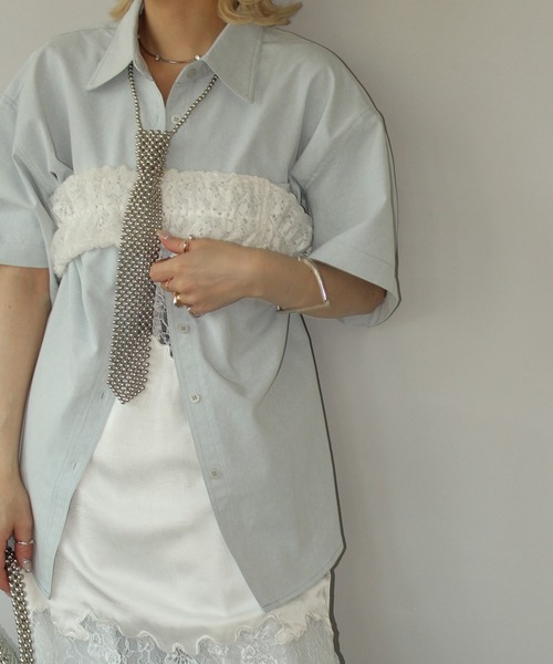 MAISON CHUCLLA（メゾンチュクラ）の「【MAISON CHUCLLA】レースレイヤー マルチバンド chwj24a05（その他トップス・レディース・ホワイト・FREE）」の2枚目の写真