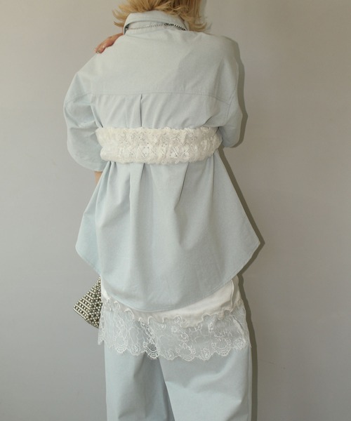 MAISON CHUCLLA（メゾンチュクラ）の「【MAISON CHUCLLA】レースレイヤー マルチバンド chwj24a05（その他トップス・レディース・ホワイト・FREE）」の4枚目の写真