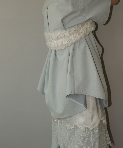 MAISON CHUCLLA（メゾンチュクラ）の「【MAISON CHUCLLA】レースレイヤー マルチバンド chwj24a05（その他トップス・レディース・ホワイト・FREE）」の6枚目の写真