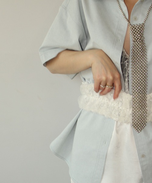 MAISON CHUCLLA（メゾンチュクラ）の「【MAISON CHUCLLA】レースレイヤー マルチバンド chwj24a05（その他トップス・レディース・ホワイト・FREE）」の7枚目の写真