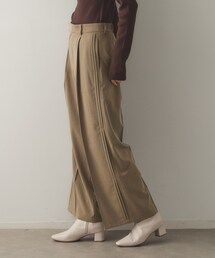OPAQUE.CLIP | サイドタックワイドパンツ【洗濯機洗い可】(その他パンツ)