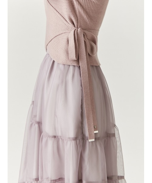 FRAY I.D ニットドッキングカシュクールワンピース FRAY I.D（フレイアイディー）の「ニットドッキングカシュクール
