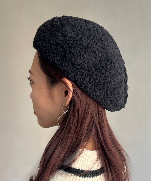 Chez toi（シェトワ）の「ブークレベレー帽（ハンチング/ベレー帽・レディース・グレー/アイボリー/ブラック・FREE）」の13枚目の写真