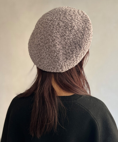 Chez toi（シェトワ）の「ブークレベレー帽（ハンチング/ベレー帽・レディース・グレー/アイボリー/ブラック・FREE）」の19枚目の写真