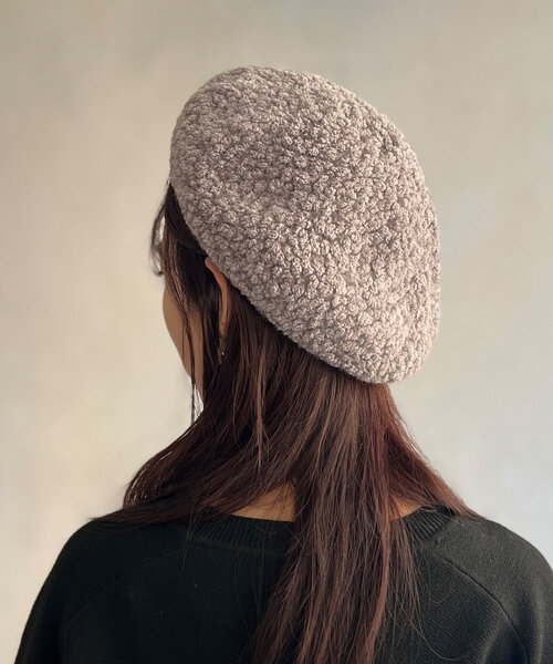 Chez toi（シェトワ）の「ブークレベレー帽（ハンチング/ベレー帽・レディース・グレー/アイボリー/ブラック・FREE）」の20枚目の写真