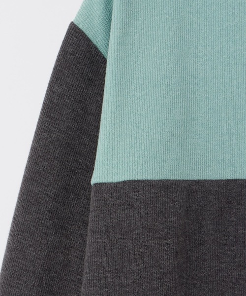 Honeys（ハニーズ）の「【ハニぽか】配色チュニック（チュニック・レディース・ピンクベージュ/ブルー/ブラック×ベージュ/ミント・M/L/LL）」の20枚目の写真