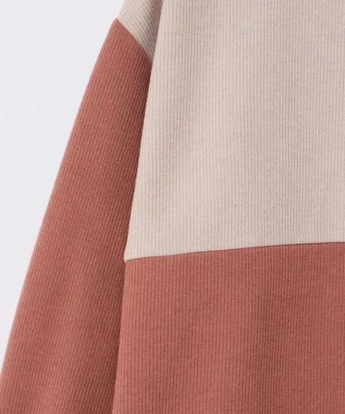 Honeys（ハニーズ）の「【ハニぽか】配色チュニック（チュニック・レディース・ピンクベージュ/ブルー/ブラック×ベージュ/ミント・M/L/LL）」の22枚目の写真