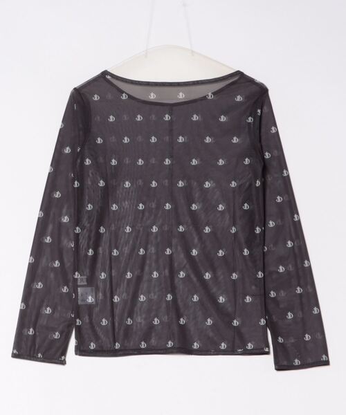 Judin(ジュディン)の「sheerロゴトップス【JD】(Tシャツ/カットソー・レディース・ブラック/ベージュ・FREE)」の3枚目の写真