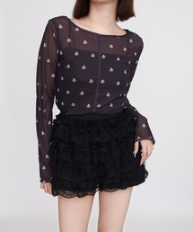 Judin（ジュディン）の「sheerロゴトップス【JD】（Tシャツ/カットソー）」