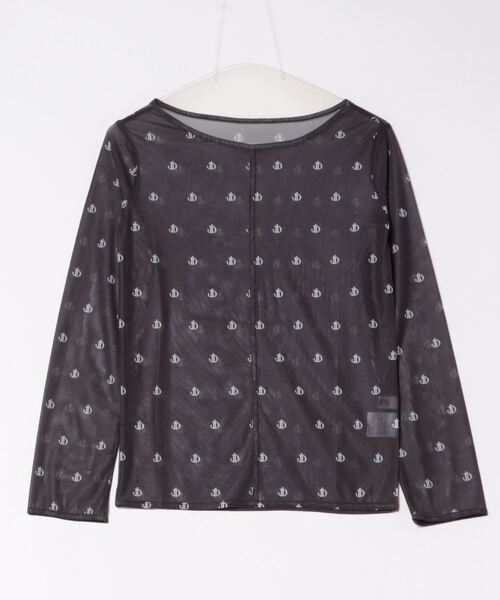 Judin(ジュディン)の「sheerロゴトップス【JD】(Tシャツ/カットソー・レディース・ブラック/ベージュ・FREE)」の8枚目の写真