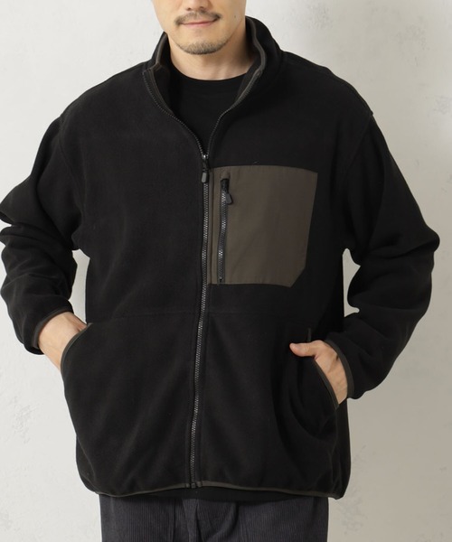 FOUND GOOD（ファウンドグッド）の「フリースジップアップBZ（ブルゾン・メンズ・ベージュ/ネイビー/ブラック/グリーン/グレー系・S/L/XL/M）」の6枚目の写真