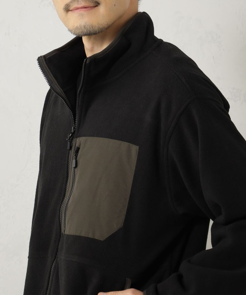FOUND GOOD（ファウンドグッド）の「フリースジップアップBZ（ブルゾン・メンズ・ベージュ/ネイビー/ブラック/グリーン/グレー系・S/L/XL/M）」の7枚目の写真