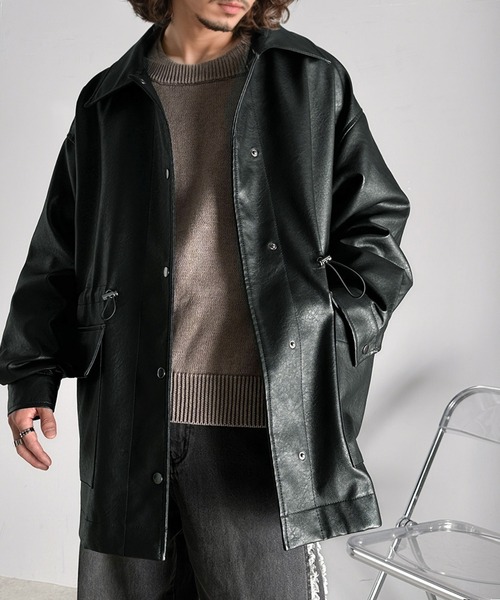 FORES THE ART カウレザー カバーオール ジャケット