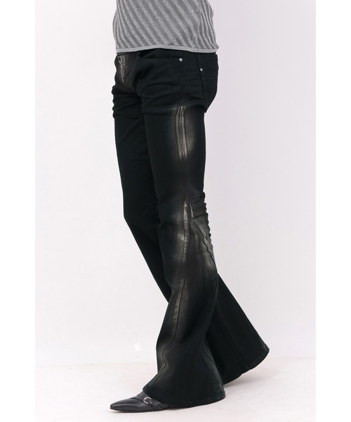 トルネードマート　ベルボトム TORNADO MART∴クロコダイルコーティングベルボトム