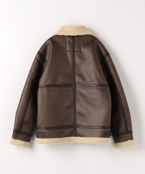 Alpha Industries（アルファインダストリーズ）の「＜ALPHA INDUSTRIES＞ B-3 ムートンタッチ ジャケット（ブルゾン・メンズ・ダークブラウン/ブラック・L/M/XL）」の3枚目の写真