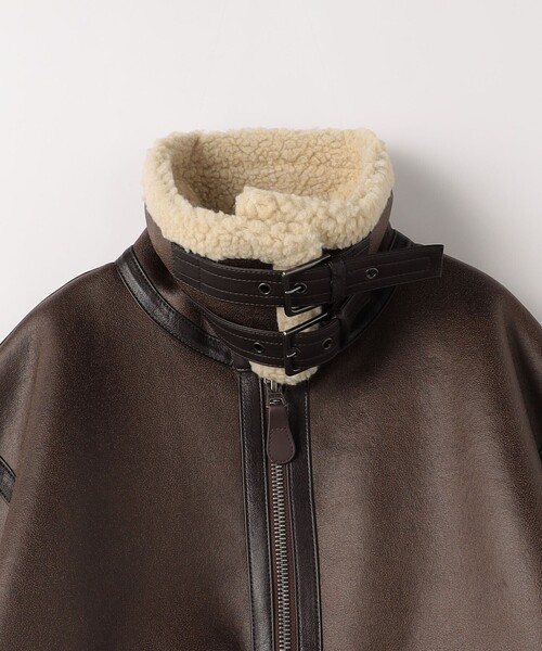 Alpha Industries（アルファインダストリーズ）の「＜ALPHA INDUSTRIES＞ B-3 ムートンタッチ ジャケット（ブルゾン・メンズ・ダークブラウン/ブラック・L/M/XL）」の5枚目の写真