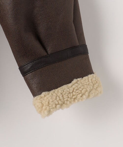 Alpha Industries（アルファインダストリーズ）の「＜ALPHA INDUSTRIES＞ B-3 ムートンタッチ ジャケット（ブルゾン・メンズ・ダークブラウン/ブラック・L/M/XL）」の6枚目の写真