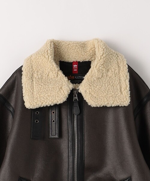 Alpha Industries（アルファインダストリーズ）の「＜ALPHA INDUSTRIES＞ B-3 ムートンタッチ ジャケット（ブルゾン・メンズ・ダークブラウン/ブラック・L/M/XL）」の13枚目の写真