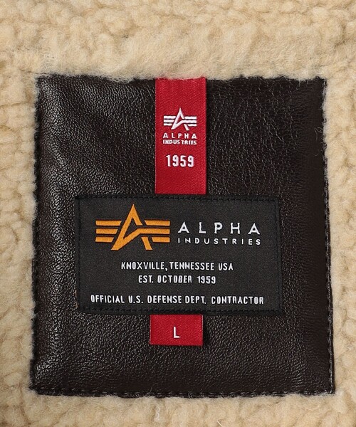 Alpha Industries（アルファインダストリーズ）の「＜ALPHA INDUSTRIES＞ B-3 ムートンタッチ ジャケット（ブルゾン・メンズ・ダークブラウン/ブラック・L/M/XL）」の16枚目の写真