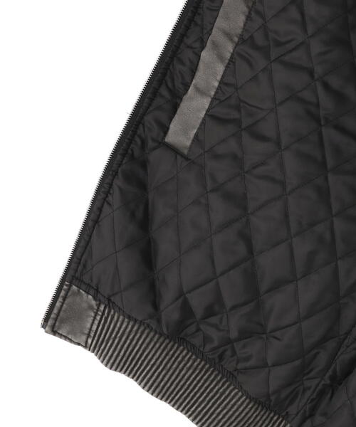 WHITELAND（ホワイトランド）の「WHITELAND/ホワイトランド/BIG PU MA-1（MA-1・レディース・チャコールグレー・F）」の8枚目の写真