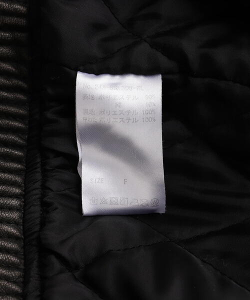 WHITELAND（ホワイトランド）の「WHITELAND/ホワイトランド/BIG PU MA-1（MA-1・レディース・チャコールグレー・F）」の18枚目の写真