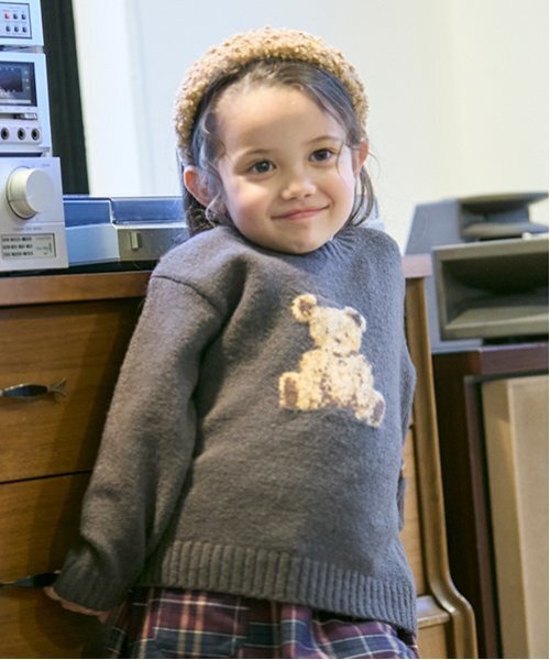 molii＊コットンニット＊S〜Mサイズ＊美品 セール】【リンク/フワもちっと】アニマルニット(キッズサイズ