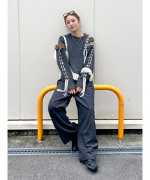 Ungrid | カットオフデザインラフ起毛タックパンツ(その他パンツ)