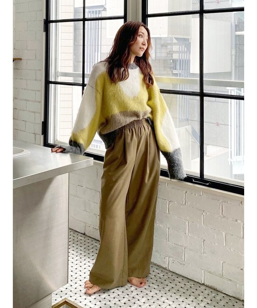 Ungrid(アングリッド)の「カットオフデザインラフ起毛タックパンツ(その他パンツ・レディース・チャコールグレー/ベージュ・SMALL/MEDIUM)」の9枚目の写真