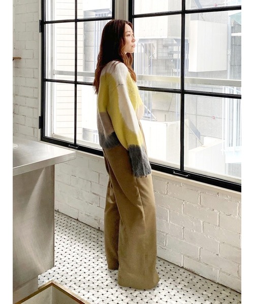 Ungrid(アングリッド)の「カットオフデザインラフ起毛タックパンツ(その他パンツ・レディース・チャコールグレー/ベージュ・SMALL/MEDIUM)」の10枚目の写真