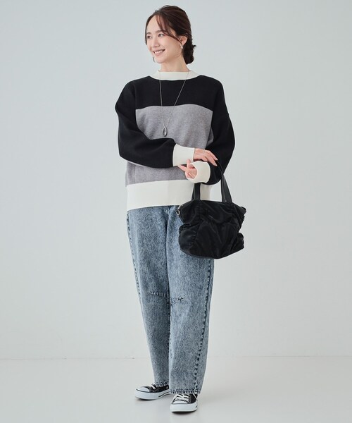 SHOO・LA・RUE（シューラルー）の「◆【2WAY】シャイニーくしゅくしゅトートバッグ（トートバッグ・レディース・シルバー/ダークブラウン/グレー/ブラック・00）」の18枚目の写真