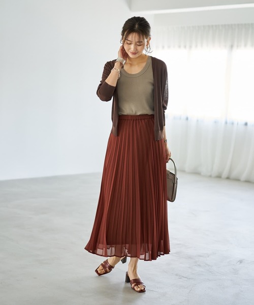STYLE DELI(スタイルデリ)の「シフォンジョーゼットプリーツスカート(スカート・レディース・ホワイト系その他/ブルー系その他/ブラウン系その他・SMALL/MEDIUM)」の10枚目の写真