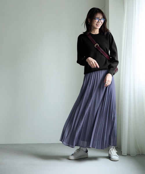 STYLE DELI(スタイルデリ)の「シフォンジョーゼットプリーツスカート(スカート・レディース・ホワイト系その他/ブルー系その他/ブラウン系その他・SMALL/MEDIUM)」の15枚目の写真