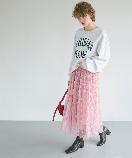 coca（coca）（コカ）の「ウェーブチュールスカート（スカート）」 - WEAR