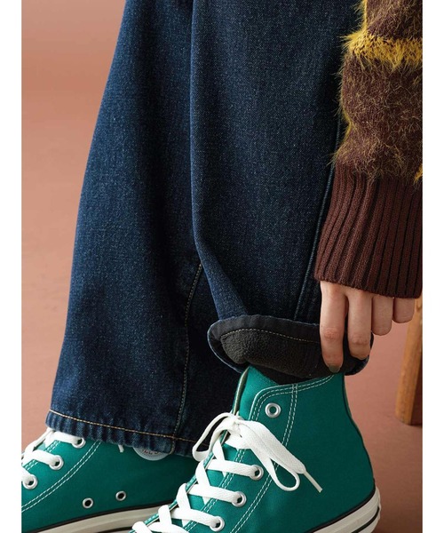 Sunny clouds（サニークラウズ）の「サニークラウズ　裏がフリースデニブカパン〈レディース〉（デニムパンツ・レディース・ブルー・M/L/LL/3L/MP）」の16枚目の写真