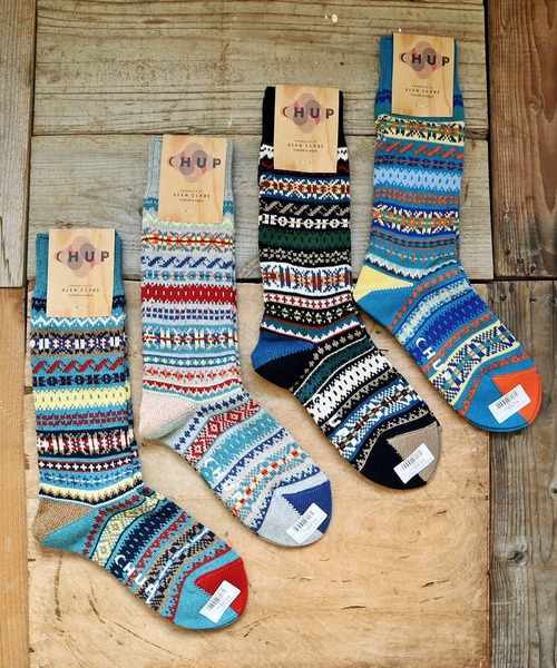 CHUP（チュプ）の「CHUP(チュプ) "SOUND WAVE(サウンドウェーブ)" ソックス　数量限定生産（ソックス/靴下・レディース・グリーン系その他/ブルー系その他/ネイビー/ライトグレー・SMALL/MEDIUM）」の6枚目の写真