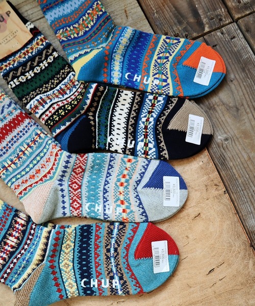 CHUP（チュプ）の「CHUP(チュプ) "SOUND WAVE(サウンドウェーブ)" ソックス　数量限定生産（ソックス/靴下・レディース・グリーン系その他/ブルー系その他/ネイビー/ライトグレー・SMALL/MEDIUM）」の7枚目の写真