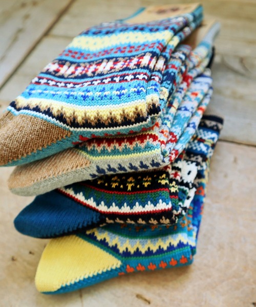 CHUP（チュプ）の「CHUP(チュプ) "SOUND WAVE(サウンドウェーブ)" ソックス　数量限定生産（ソックス/靴下・レディース・グリーン系その他/ブルー系その他/ネイビー/ライトグレー・SMALL/MEDIUM）」の8枚目の写真