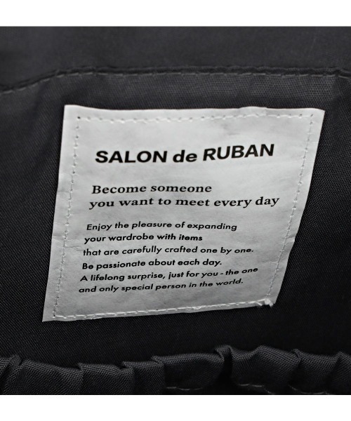SALON de RUBAN(サロンドルヴァン)の「【SALON de RUBAN / サロン ド ルヴァン】 × PEZ トートバッグ ポーチ付き(トートバッグ・レディース・ブラック/グレー・FREE)」の6枚目の写真