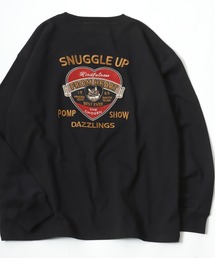 POWER TO THE PEOPLE（パワートゥーザピープル）の「POWER TO THE PEOPLE/パワートゥザピープル  オーバーサイズ ハート/ネコバック刺繍 ワンポイント ロンT レディース メンズ（Tシャツ/カットソー）」