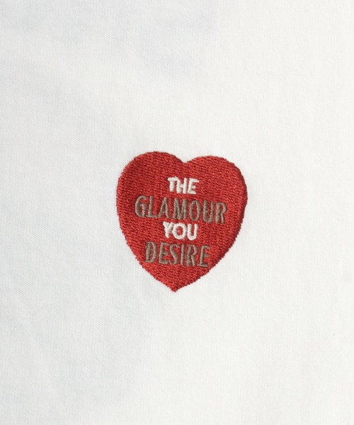 POWER TO THE PEOPLE(パワートゥーザピープル)の「POWER TO THE PEOPLE/パワートゥザピープル オーバーサイズ ハート/ネコバック刺繍 ワンポイント ロンT レディース メンズ(Tシャツ/カットソー・レディース・サックスブルー/ホワイト/ブラック・LL/L/M)」の7枚目の写真