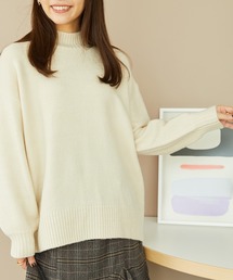 バックスリットニットプルオーバー MO33N03