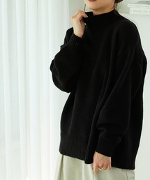 バックスリットニットプルオーバー MO33N03