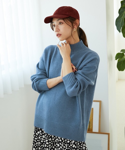 MISCH MASCH(ミッシュマッシュ)の「バックスリットニットプルオーバー MO33N03(ニット/セーター・レディース・ブラック/ブルー/ブラック×ホワイト/ホワイト/イエロー・フリ-)」の19枚目の写真