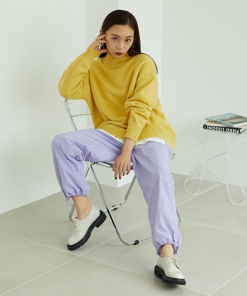 MISCH MASCH(ミッシュマッシュ)の「バックスリットニットプルオーバー MO33N03(ニット/セーター・レディース・ブラック/ブルー/ブラック×ホワイト/ホワイト/イエロー・フリ-)」の13枚目の写真