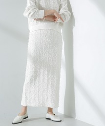 NANO universe | チュールモールニットスカート（セットアップ可）(スカート)