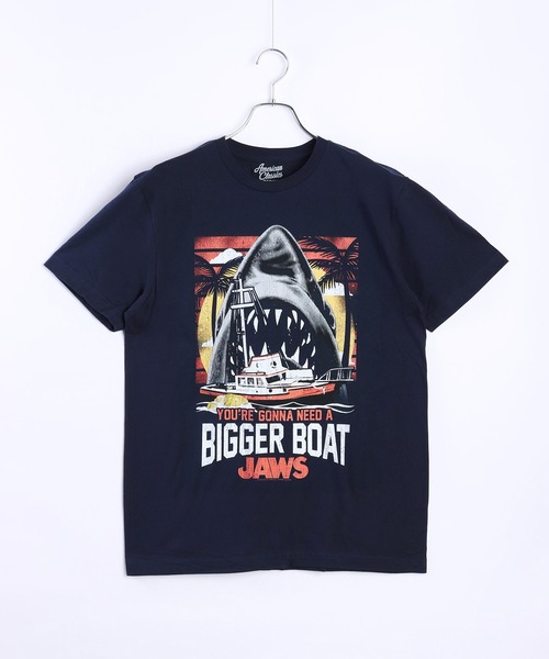 日本未入荷★DOMINANT★JAWS プリント 半袖 Tシャツ セール】JAWS ジョーズ 映画Tシャツ 半袖 プリント オーバー