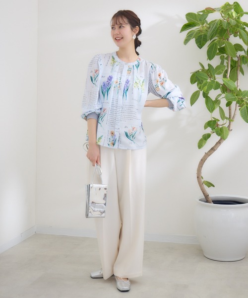 KATHARINE ROSS(キャサリンロス)の「【KATHARINE ROSS】 KITTE PRINT -切手プリント- ブラウス(シャツ/ブラウス・レディース・アイボリー/ライトブルー・MEDIUM)」の22枚目の写真