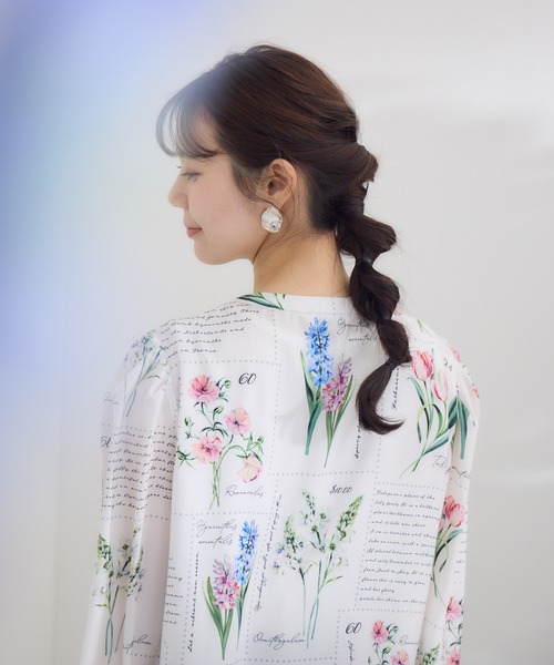 KATHARINE ROSS(キャサリンロス)の「【KATHARINE ROSS】 KITTE PRINT -切手プリント- ブラウス(シャツ/ブラウス・レディース・アイボリー/ライトブルー・MEDIUM)」の14枚目の写真